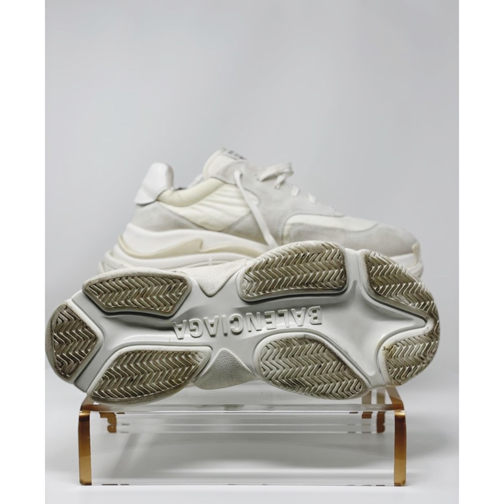 Balenciaga Men Triple S Sneakers White Ecru FR Size 45/ US 12. Gently Used - Picture 6 of 12